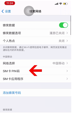 吉阳苹果14维修网分享如何给iPhone14的SIM卡设置密码 